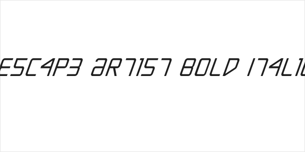 Escape Artist Bold Italic Logo