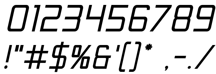 Escape Artist Bold Semi-Italic Font OTHER CHARS
