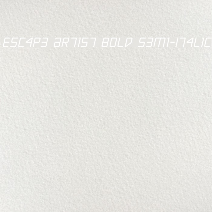 Escape Artist Bold Semi-Italic Font examples
