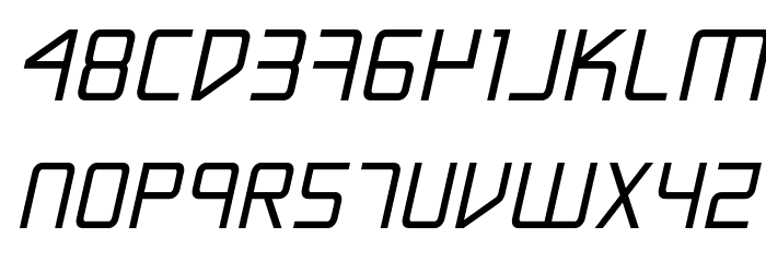 Escape Artist Bold Semi-Italic Font LOWERCASE