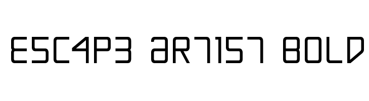 Escape Artist Bold Font