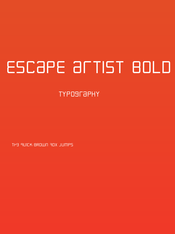 Escape Artist Bold Poster