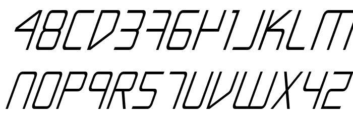 Escape Artist Condensed Italic Font LOWERCASE