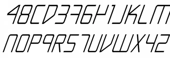 Escape Artist Condensed Italic 字体 小写