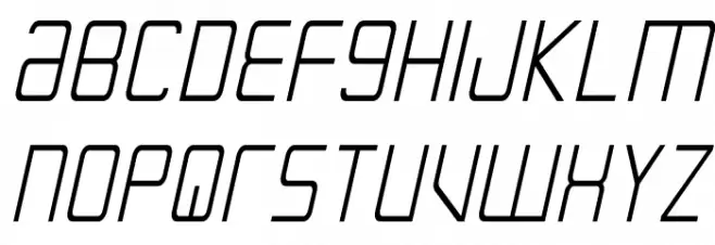 Escape Artist Condensed Semi-Italic Fonte MAIÚSCULAS