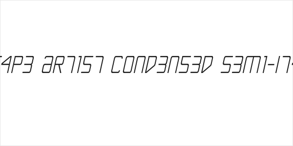 Escape Artist Condensed Semi-Italic Logo