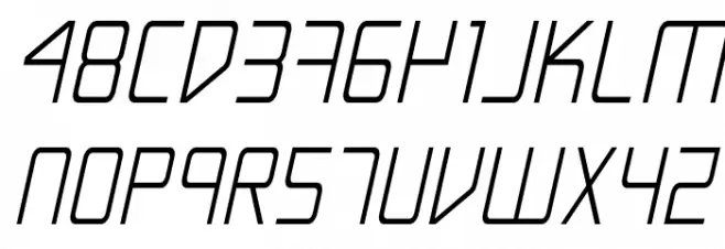 Escape Artist Condensed Semi-Italic Fuentes MINÚSCULAS