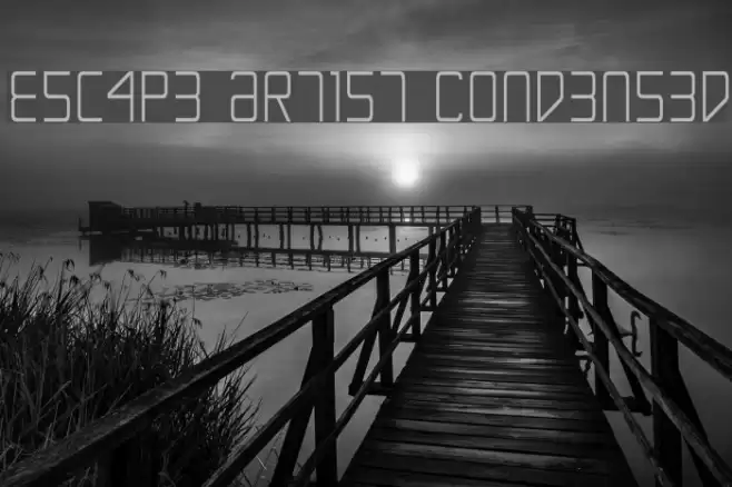 Escape Artist Condensed Font examples