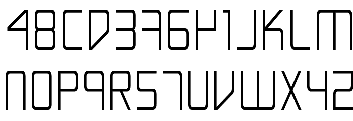 Escape Artist Condensed Font LOWERCASE