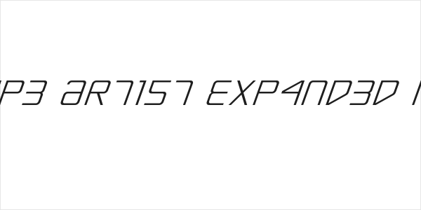 Escape Artist Expanded Italic Logo