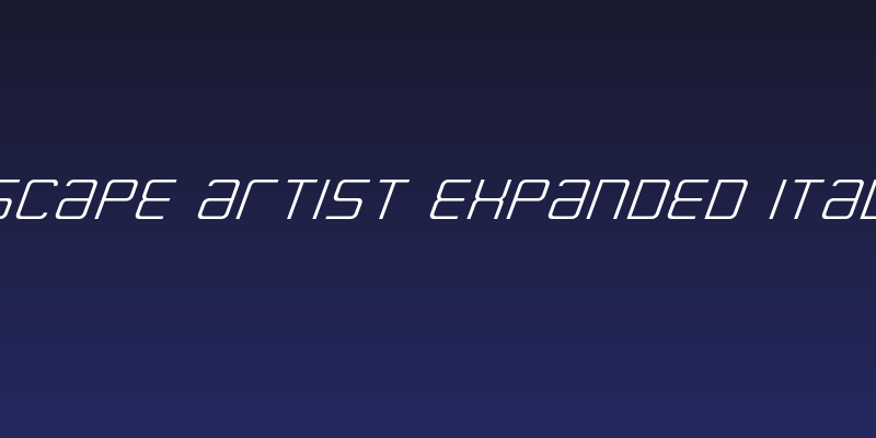 Escape Artist Expanded Italic Social Header