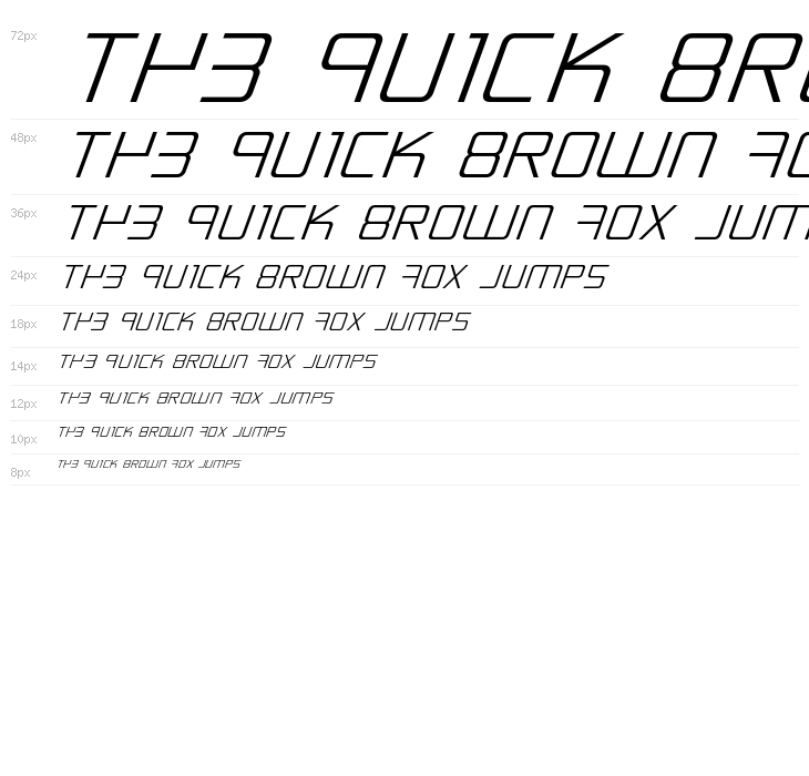 Escape Artist Expanded Italic Waterfall