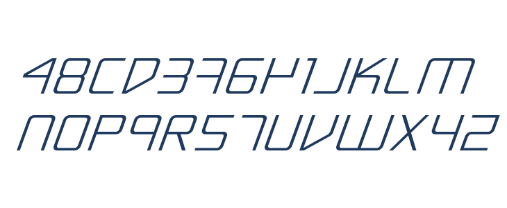 Escape Artist Expanded Italic Lowercase