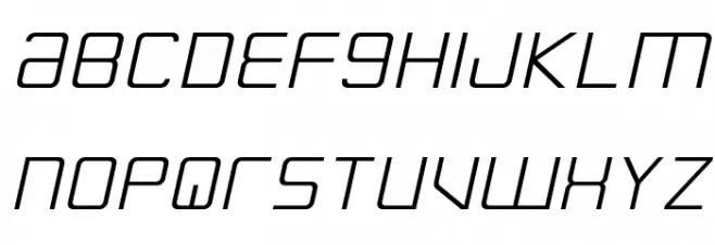 Escape Artist Expanded Semi-Italic Font Litere mari