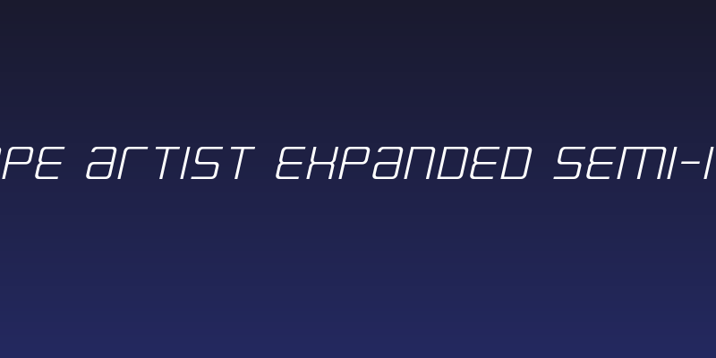 Escape Artist Expanded Semi-Italic Social Header