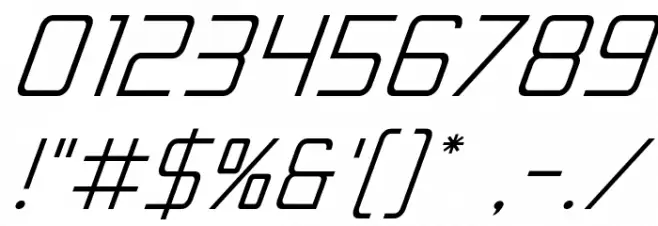 Escape Artist Italic Font OTHER CHARS