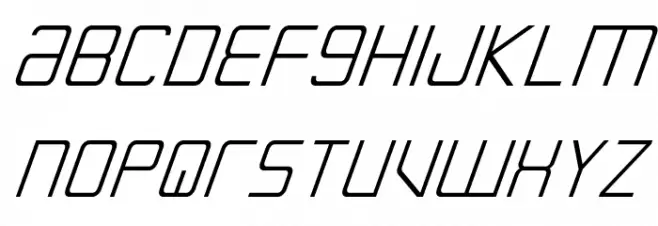 Escape Artist Italic 字体 大写