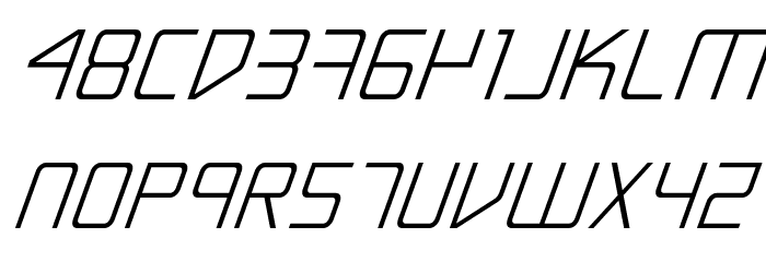 Escape Artist Italic Font LOWERCASE