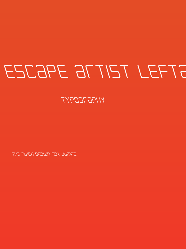 Escape Artist Leftalic Poster