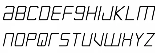 Escape Artist Semi-Italic Schriftart Groß