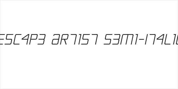 Escape Artist Semi-Italic Logo