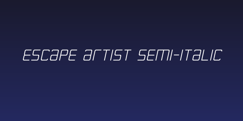 Escape Artist Semi-Italic Social Header