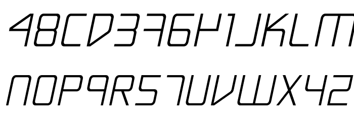 Escape Artist Semi-Italic Font LOWERCASE