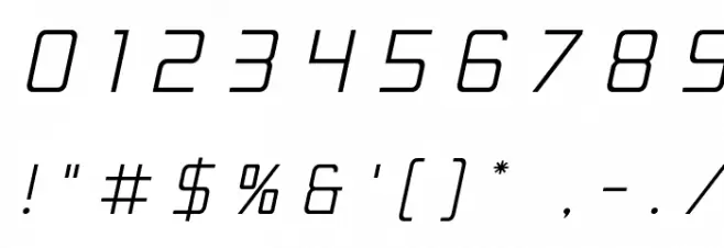 Escape Artist Ttitle Semi-Italic Font Alte caractere