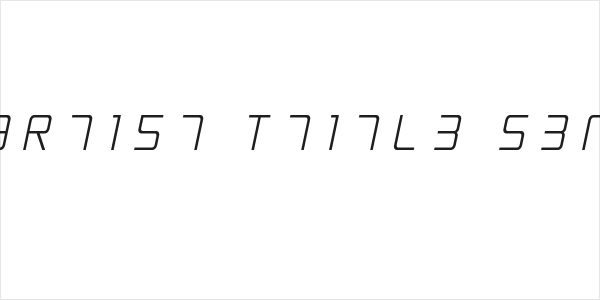 Escape Artist Ttitle Semi-Italic Logo