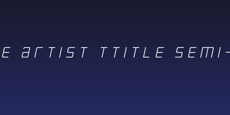 Escape Artist Ttitle Semi-Italic Social Header