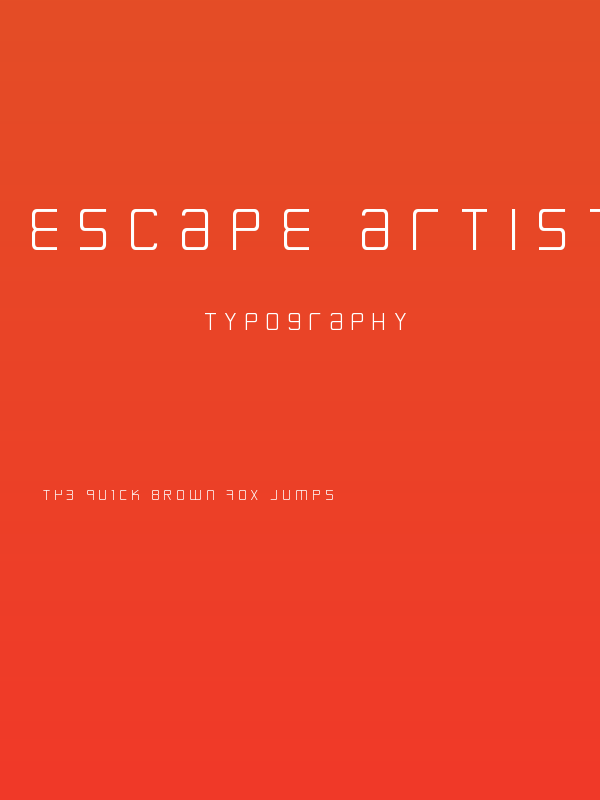 Escape Artist Ttitle Poster