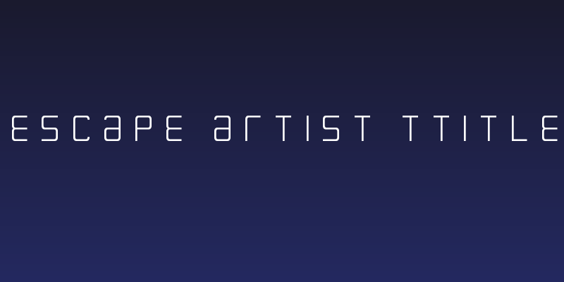 Escape Artist Ttitle Social Header