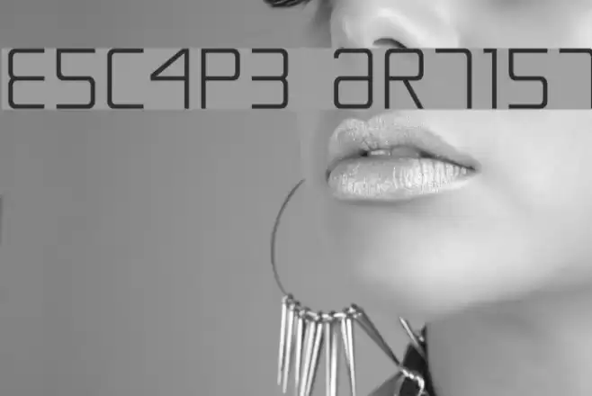 Escape Artist フォント examples