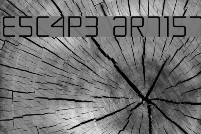 Escape Artist フォント examples