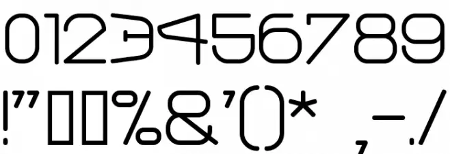 Escape Pod Normal Font OTHER CHARS