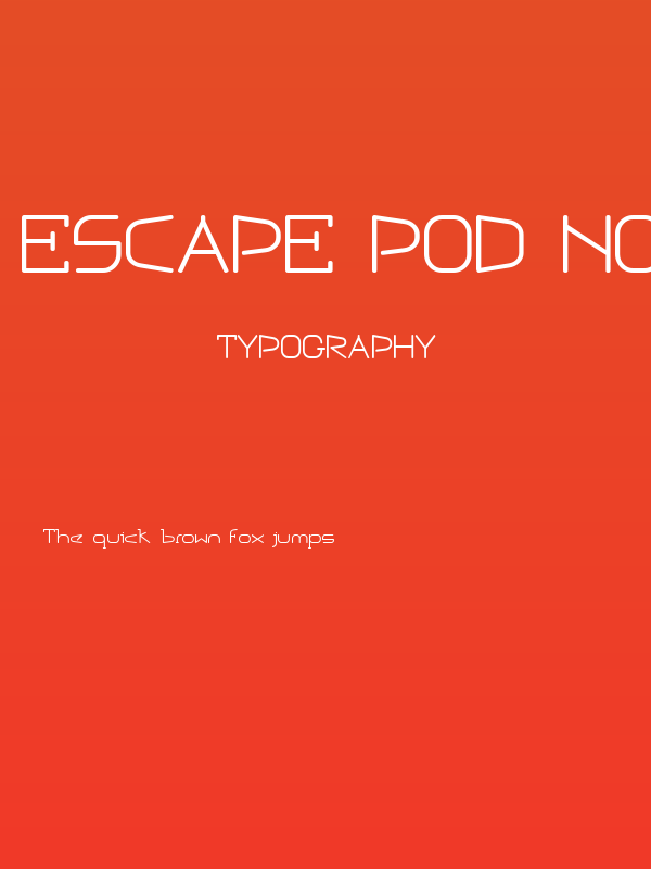 Escape Pod Normal Poster