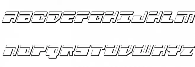 Escape Velocity 3D Italic Polices MAJUSCULES