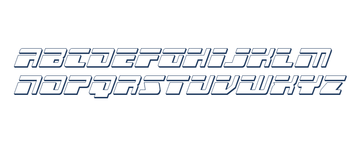 Escape Velocity 3D Italic Lowercase