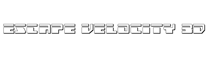 Escape Velocity 3D  Fuentes Gratis Descargar