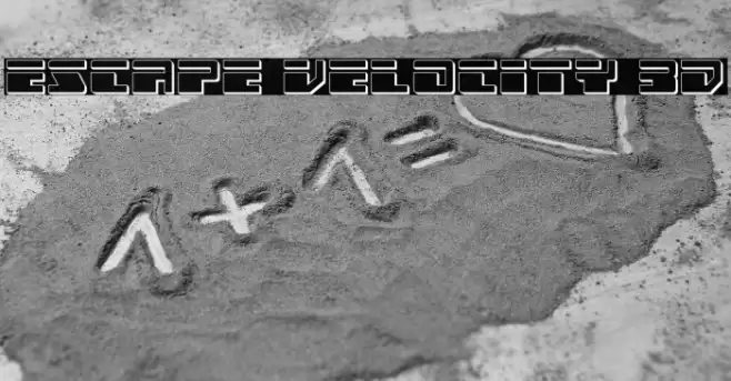Escape Velocity 3D Font examples