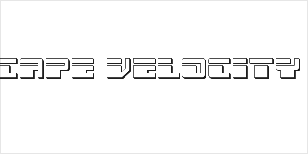 Escape Velocity 3D Logo