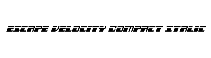 Escape Velocity Compact Italic  font caratteri gratis