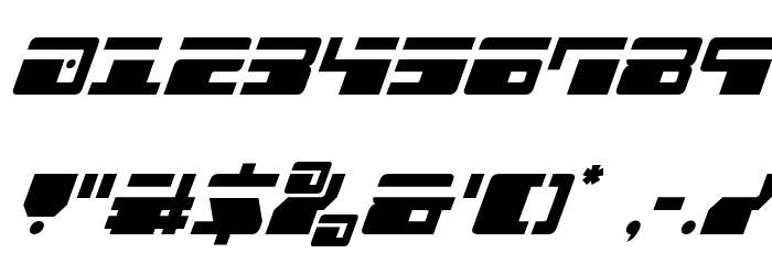 Escape Velocity Compact Italic Font OTHER CHARS