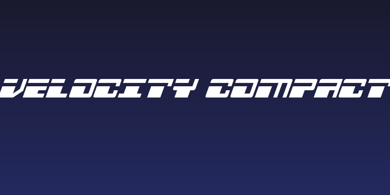 Escape Velocity Compact Italic Social Header