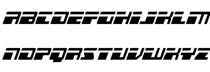 Escape Velocity Compact Italic Font LOWERCASE