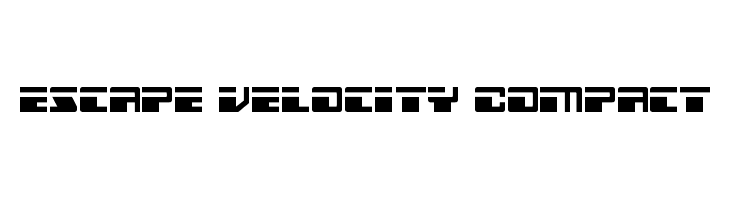 Escape Velocity Compact  フリーフォントのダウンロード