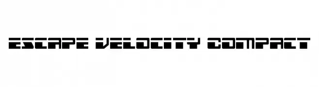 Escape Velocity Compact  नि: शुल्क फ़ॉन्ट्स डाउनलोड