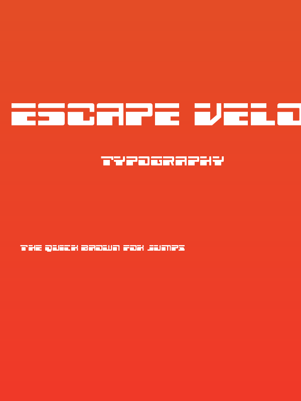 Escape Velocity Compact Poster