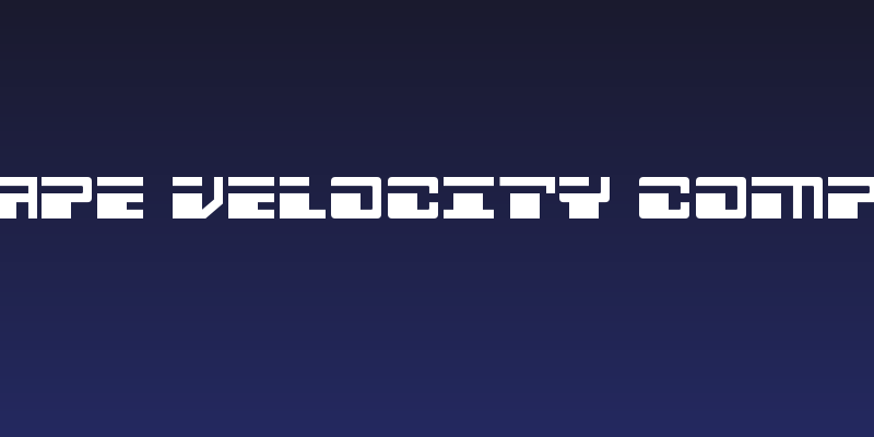 Escape Velocity Compact Social Header