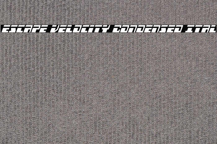 Escape Velocity Condensed Ital Example 1